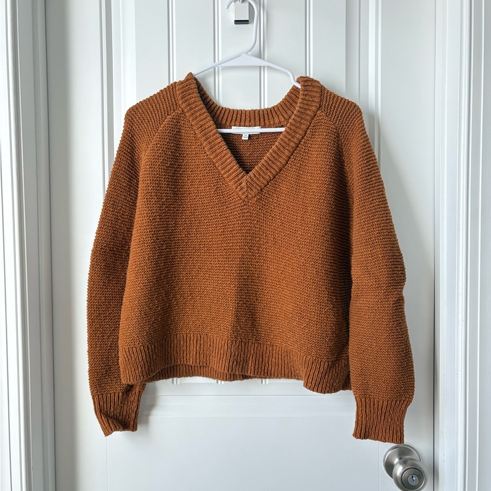 Madewell Arden V-Neck Crop Sweater
